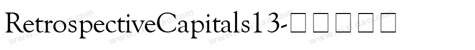 RetrospectiveCapitals13字体转换