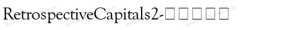RetrospectiveCapitals2字体转换