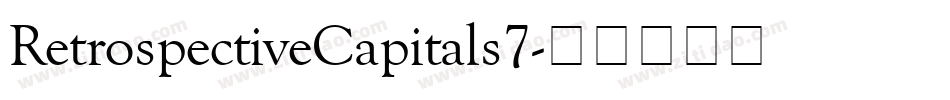 RetrospectiveCapitals7字体转换