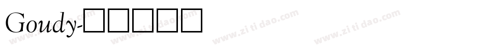 Goudy字体转换