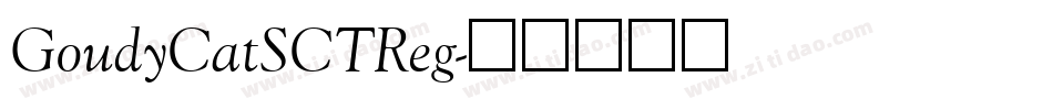 GoudyCatSCTReg字体转换