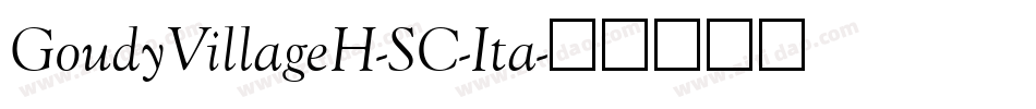 GoudyVillageH-SC-Ita字体转换