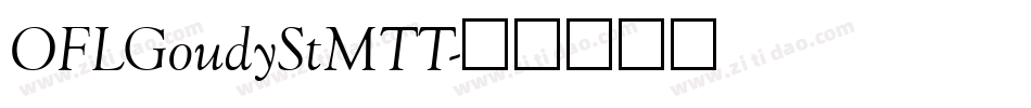 OFLGoudyStMTT字体转换