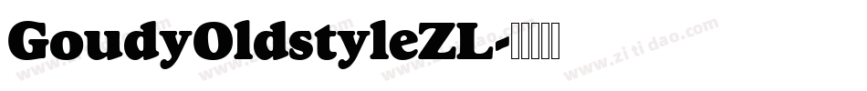 GoudyOldstyleZL字体转换