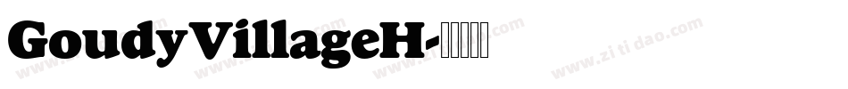 GoudyVillageH字体转换