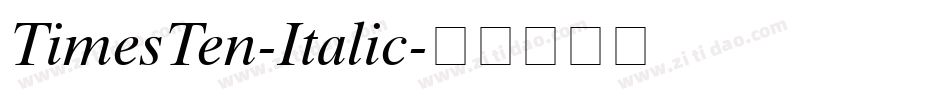 TimesTen-Italic字体转换