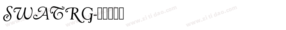 SWATRG字体转换