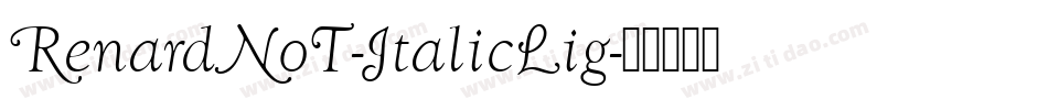 RenardNo2-ItalicLig字体转换