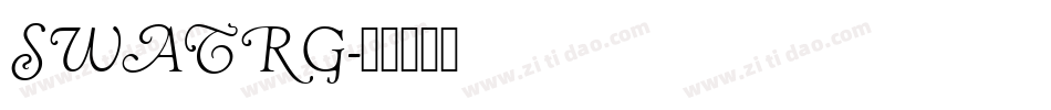 SWATRG字体转换