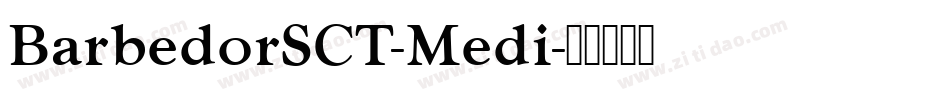 BarbedorSCT-Medi字体转换