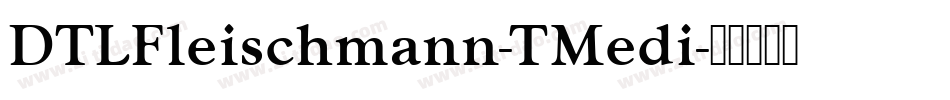 DTLFleischmann-TMedi字体转换