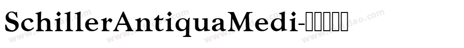 SchillerAntiquaMedi字体转换