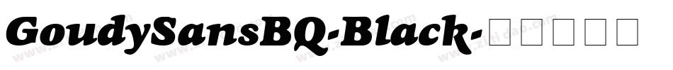 GoudySansBQ-Black字体转换