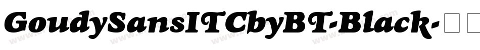 GoudySansITCbyBT-Black字体转换