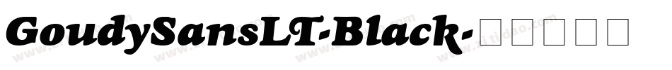 GoudySansLT-Black字体转换