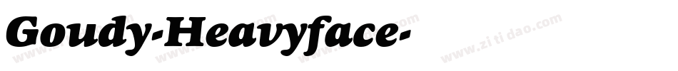 Goudy-Heavyface字体转换