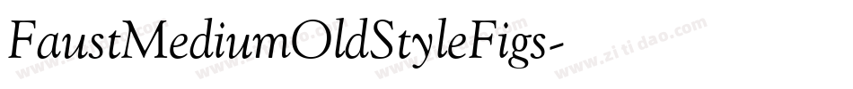 FaustMediumOldStyleFigs字体转换