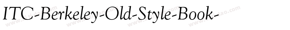 ITC-Berkeley-Old-Style-Book字体转换