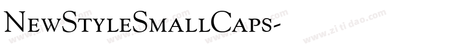 NewStyleSmallCaps字体转换