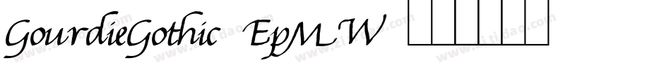 GourdieGothic-Ep2W字体转换