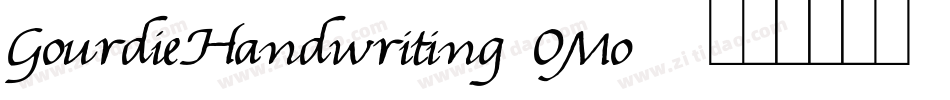 GourdieHandwriting-OMo6字体转换