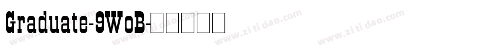Graduate-9WoB字体转换