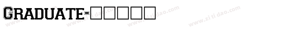 Graduate字体转换