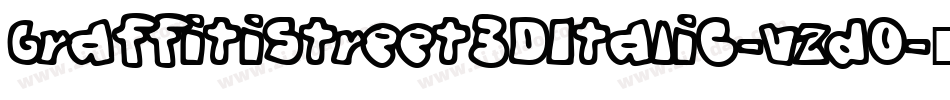 GraffitiStreet3DItalic-vzdO字体转换