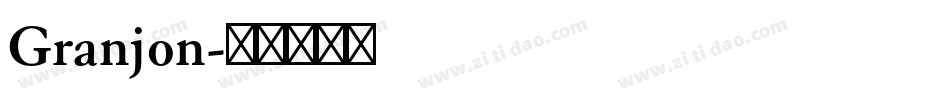 Granjon字体转换