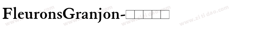 FleuronsGranjon字体转换