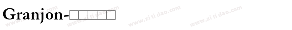 Granjon字体转换