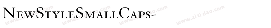 NewStyleSmallCaps字体转换