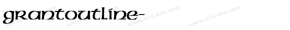 GrantOutline字体转换