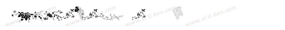 VineLeaves2XH字体转换
