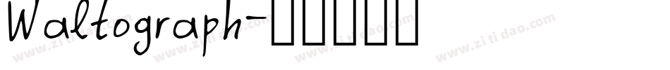 Waltograph字体转换