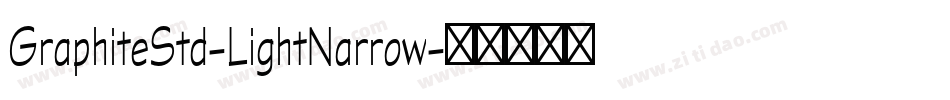GraphiteStd-LightNarrow字体转换