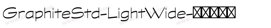 GraphiteStd-LightWide字体转换