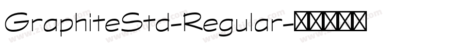 GraphiteStd-Regular字体转换