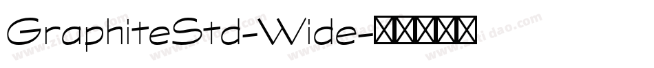 GraphiteStd-Wide字体转换