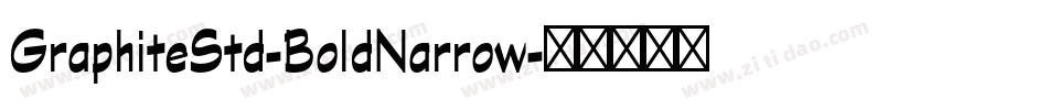 GraphiteStd-BoldNarrow字体转换