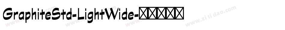 GraphiteStd-LightWide字体转换
