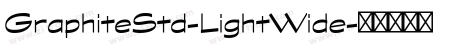 GraphiteStd-LightWide字体转换