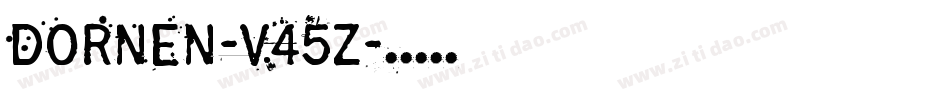Dornen-V45Z字体转换