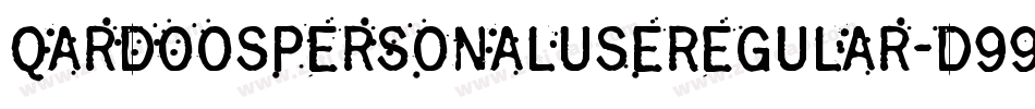QardoospersonaluseRegular-d994Z字体转换