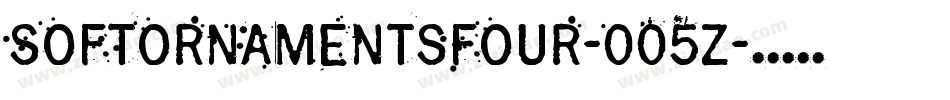 Softornamentsfour-005z字体转换