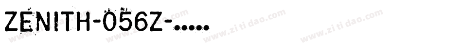 Zenith-056z字体转换