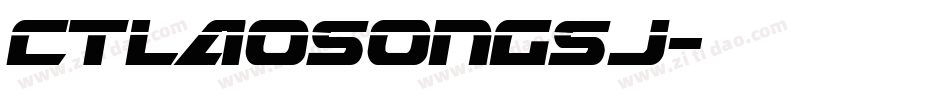 ctlaosongsj字体转换