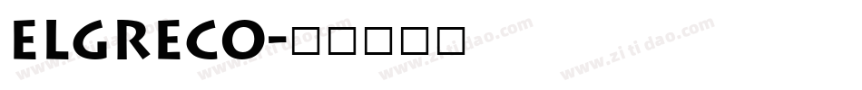 ElGreco字体转换