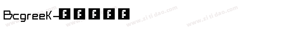 Bcgreek字体转换