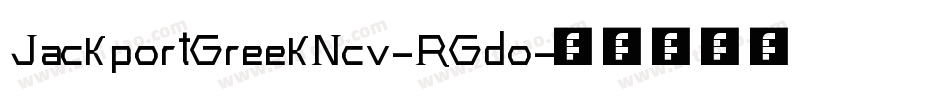 JackportGreekNcv-RGdo字体转换